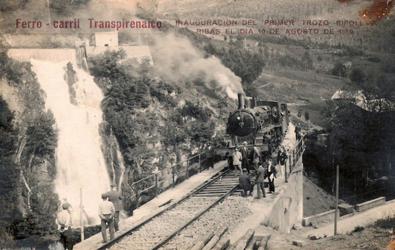 LLegada oficial del primer tren a Ribes