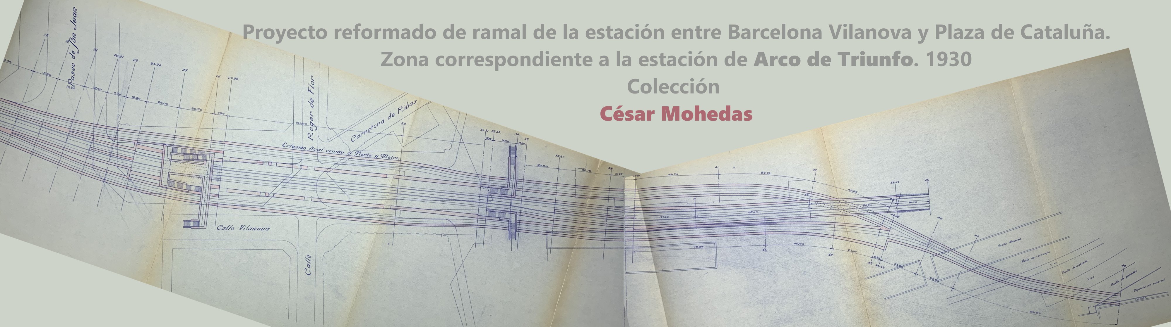Plano Renfe / ADIF: Barcelona - Arc de Triomf