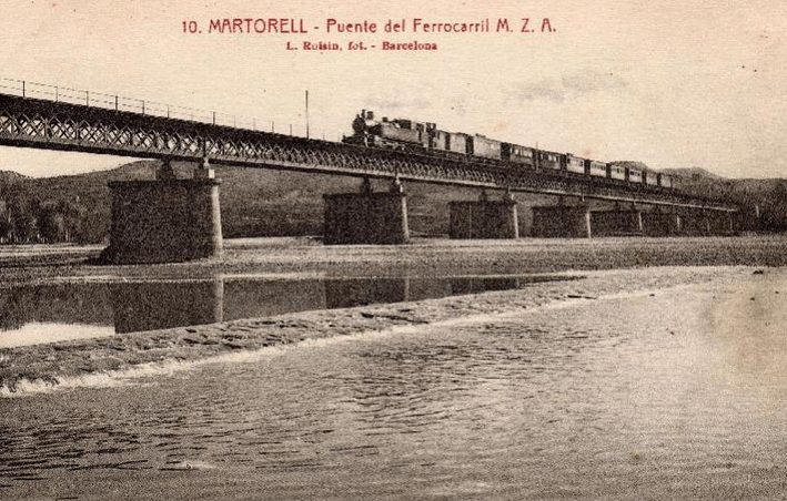 Antiguo puente sobre el Llobregat en Martorell