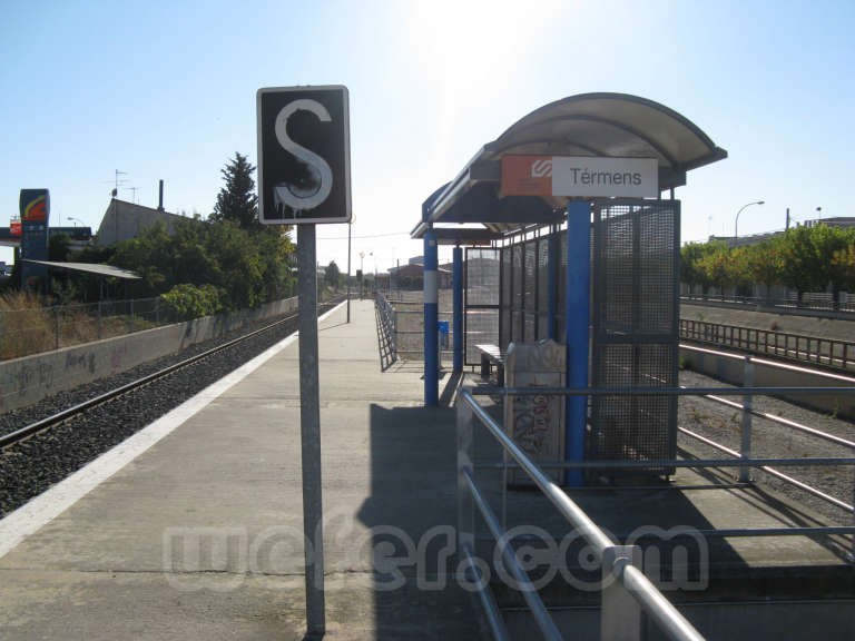 FGC: estación Térmens - 2011