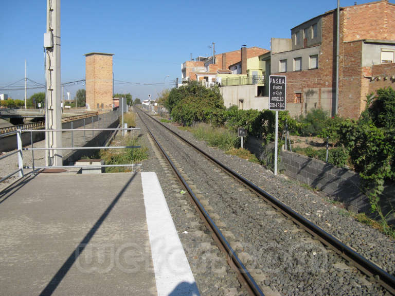 FGC: estación Térmens - 2011