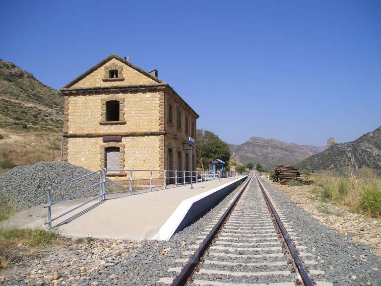 FGC: estación Sant Llorenç de Montgai - 2007