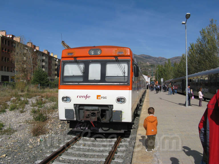 FGC: estación La Pobla de Segur - 2009