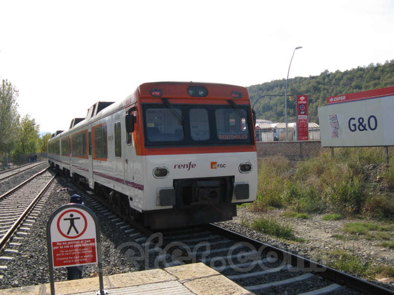 FGC: estación La Pobla de Segur - 2009