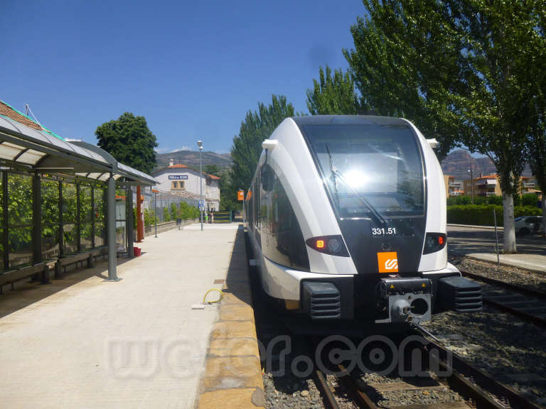 FGC: estación La Pobla de Segur - 2016