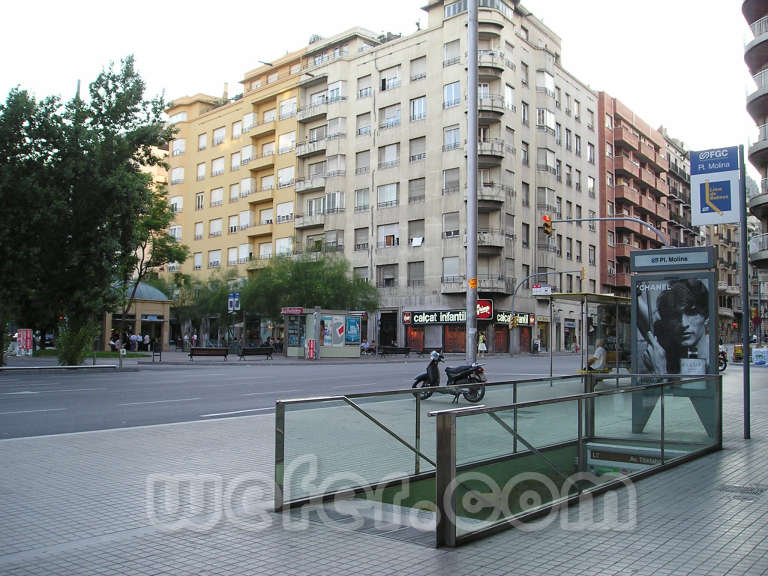 FGC Barcelona Plaça Molina - Agost 2004