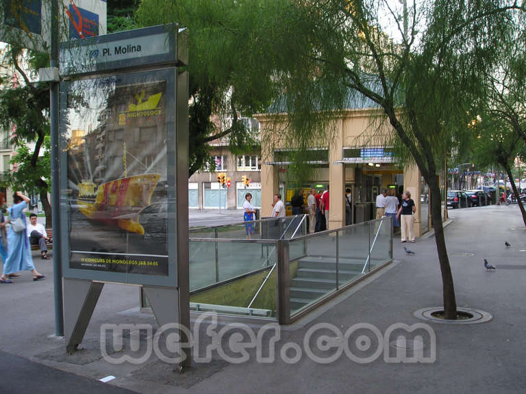 FGC Barcelona Plaça Molina - Agost 2004