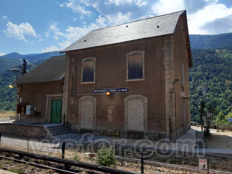 SNCF: gare Fontpedrosa (Fontpédrouse - St.-Thomas-les-Bains)