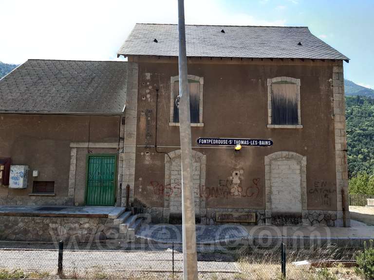 SNCF: gare Fontpedrosa (Fontpédrouse - St.-Thomas-les-Bains)