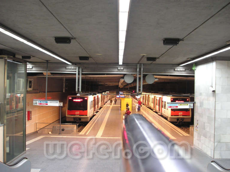 FGC Plaça Espanya - Febrer de 2004