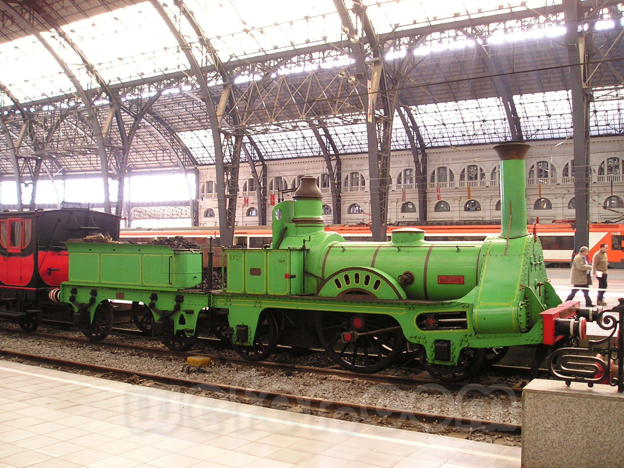 Wefer, web ferroviaria. Tren del Centenario en la Estación de Francia de Barcelona